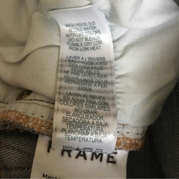 FRAME Denim Le Palazzo Wide Leg Front Seam Jeans Bad Company - Picture 11 of 13